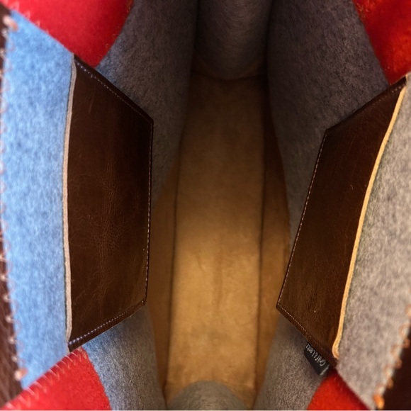 Graf & Lantz Jaunt Tote Granite / Orange / Sienna Leather - Picture 8 of 8